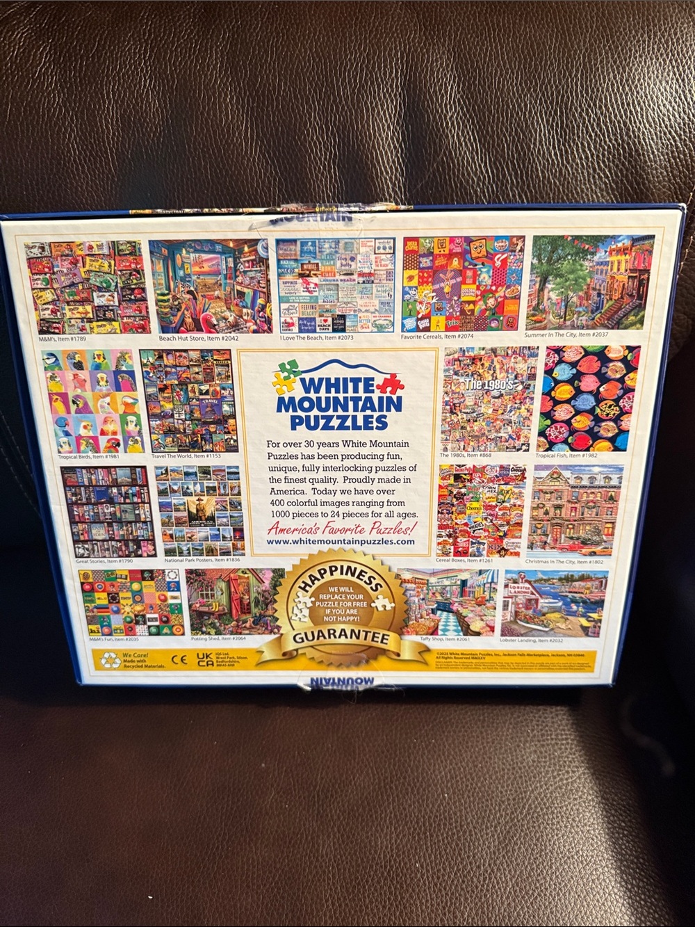 White Mountain I Love Utah Jigsaw Puzzle. 1000 pieces. Complete has poster - Picture 2 of 7